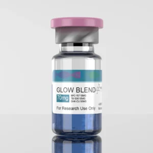 GLOW BLEND 70mg UK is a high-purity, research-grade multi-peptide blend supplied as a lyophilised powder for laboratory applications only.
