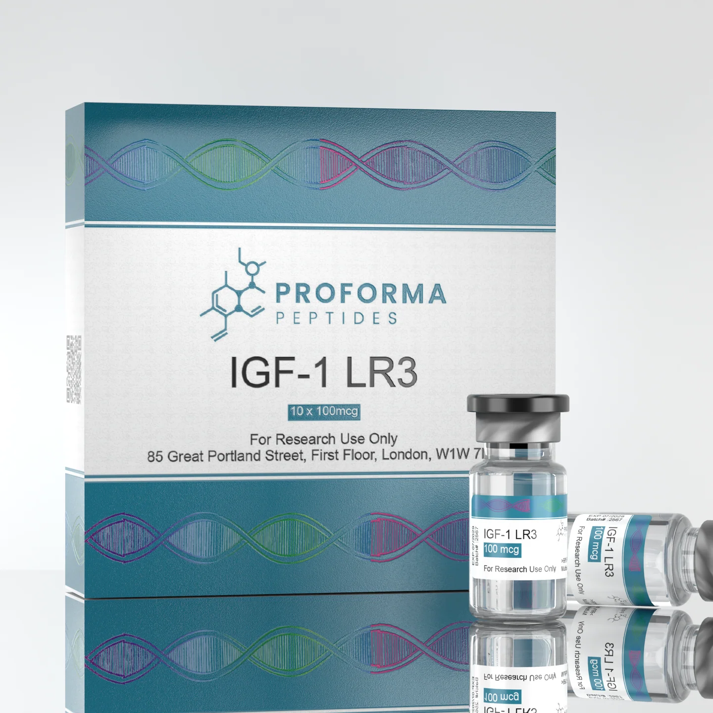 The IGF-1 LR3 UK is a high-purity, research-grade peptide supplied as a lyophilised powder for laboratory applications only.