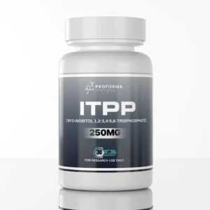 ITPP 250mg UK is a high-purity, research-grade myo-inositol trispyrophosphate hexasodium salt supplied in capsule form for laboratory applications only.