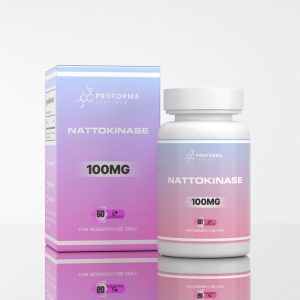 Nattokinase 100mg – 5000FU UK is a high-purity, research-grade fibrinolytic enzyme supplied in capsule form for laboratory applications only.